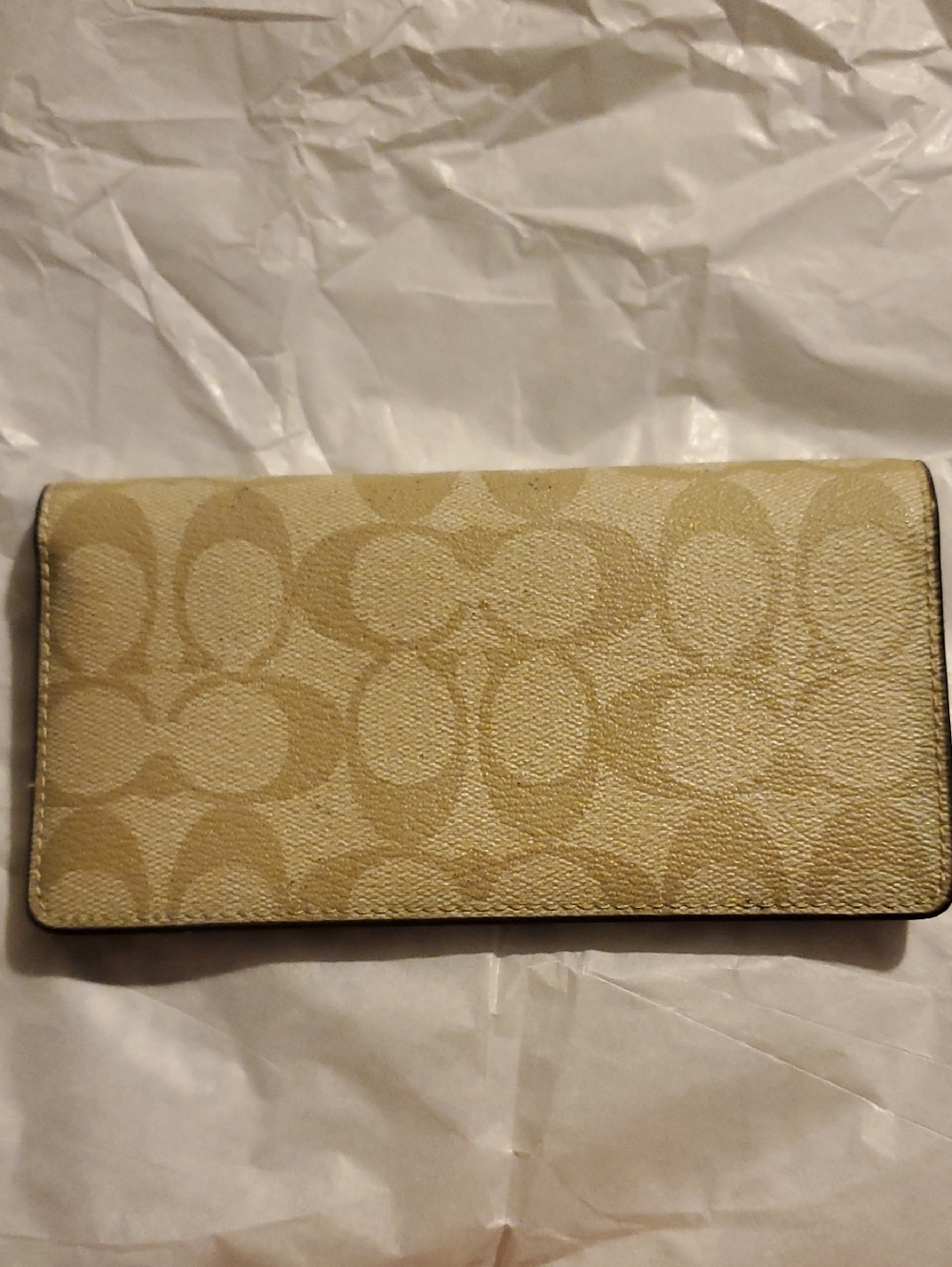 Coach Signature Checkbook Cover